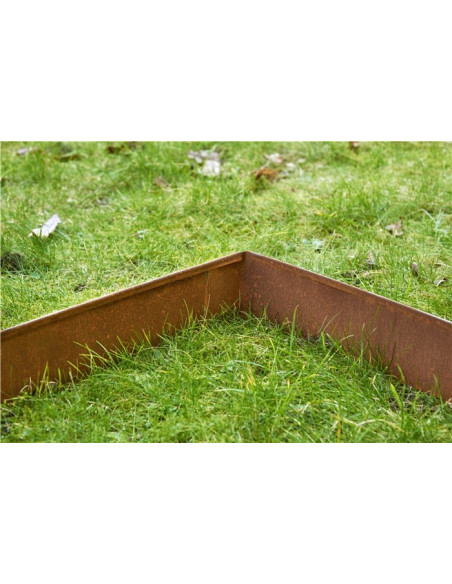 Bedkanter cortenstål 4-pak rust