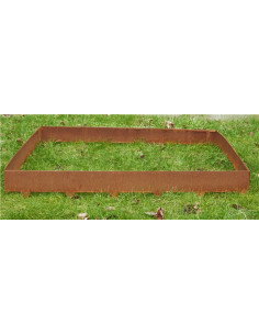 Bedkanter cortenstål 4-pak rust