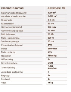 Robotplæneklipper Greenworks Optimow 10 2