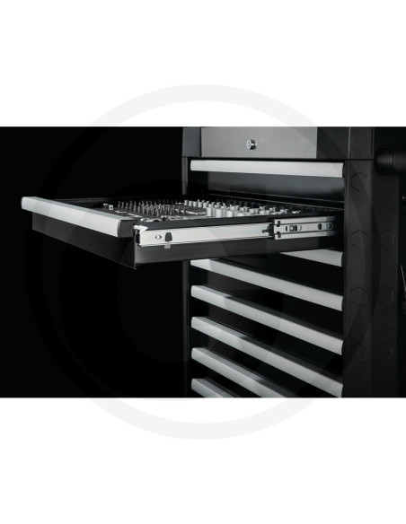 Værkstedsvogn Dynamic med 6 Værktøjssæt - Professionelt Værktøj i GRANIT BLACK EDITION