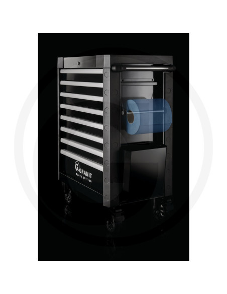 Værkstedsvogn Dynamic med 6 Værktøjssæt - Professionelt Værktøj i GRANIT BLACK EDITION