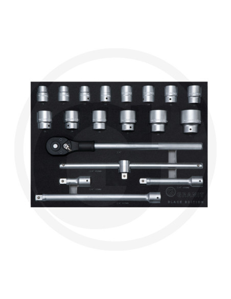 Værkstedsvogn Dynamic med 6 Værktøjssæt - Professionelt Værktøj i GRANIT BLACK EDITION