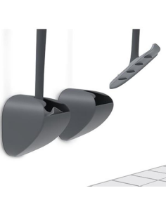 Sanimaid Seoul toiletbørste væghængt - sort