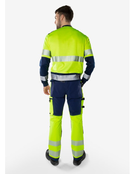 Fristads Hi vis green stretch bukser - 134189-196