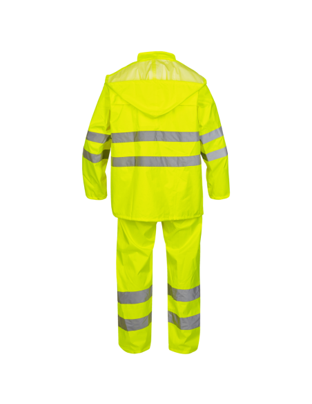 Engel SAFETY Regnsæt – Vandtæt og Åndbart Jakke og Bukser – Reflekser og Justerbar Pasform