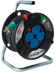 Kabeltromle med jord 40 meter 3G1,5