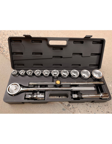 Topnøglesæt 3/4'' 14 dele 22-50 mm