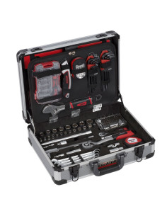 Værktøjssæt 180 dele i aluminiums kuffert