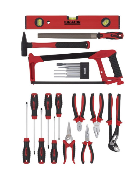 Værktøjssæt 180 dele i aluminiums kuffert