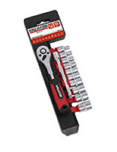 Topnøglesæt 1/4'' 12 dele 4-13 mm