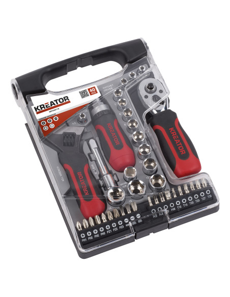 Værktøjssæt 1/4-3/8'' 40 dele