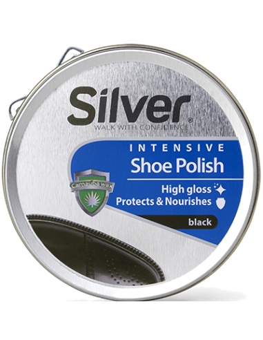 Silver skocreme-/skosværte - Intensive Black Shoe Polish