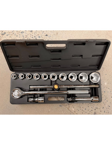 Topnøglesæt 3/4'' 14 dele 22-50 mm