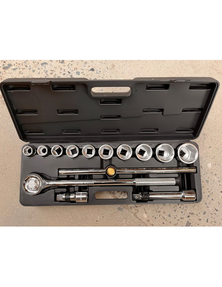 Topnøglesæt 3/4'' 14 dele 22-50 mm