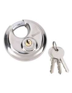 Hængelås rund 70 mm - rustfri stål