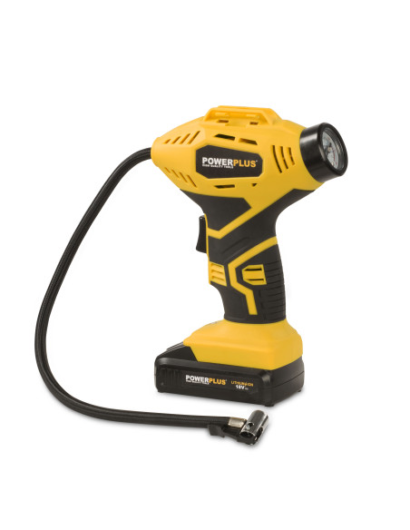 Luft pumpe kompressor 18 V med manometer