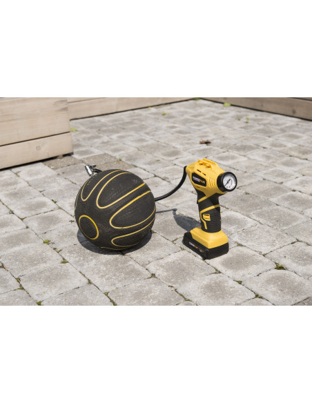 Luft pumpe kompressor 18 V med manometer