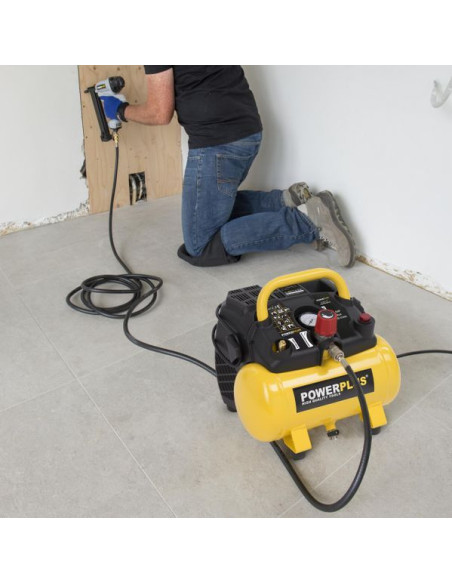 Kompressor oliefri 1,5 hk 6 liter tank