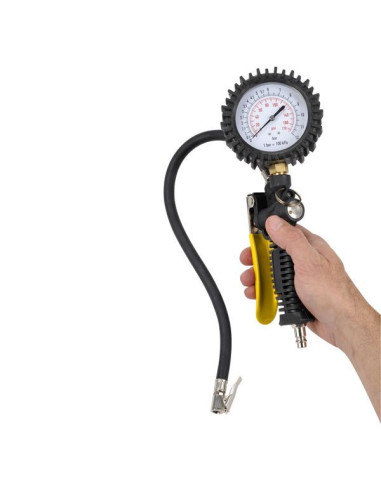 Trykluft pumpepistol med manometer
