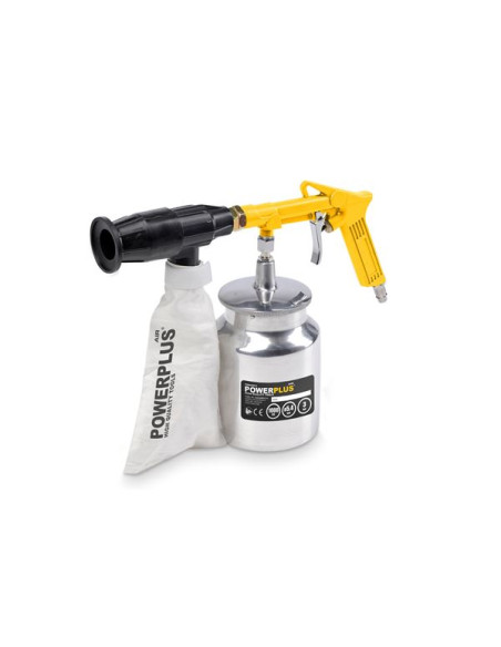 Trykluft sandblæsepistol + 2 x 1 kg