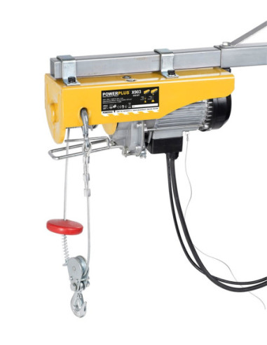 Elhejs og trækspil 800 kg fjernbetjent