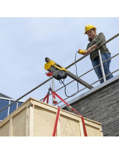 Elhejs og trækspil 200 kg fjernbetjent