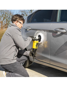 Polermaskine i kuffert med 4 dele 1200 W 2