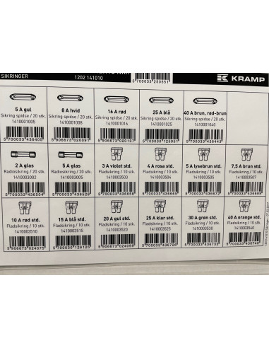 Auto sikringer 5 stk assorteret