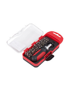 Bitssæt 38 dele med skralde