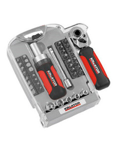 Bits/toppesæt 40 dele med skraldenøgle