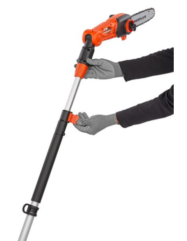 Teleskop kædesav 40 V m/batteri og lader