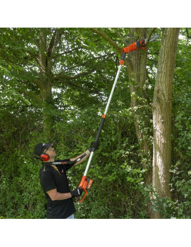 Teleskop kædesav 40 V m/batteri og lader