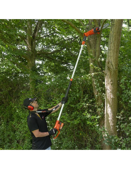 Teleskop kædesav 40 V m/batteri og lader