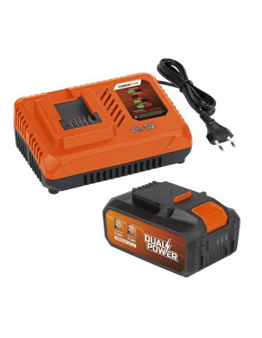 Teleskop kædesav 40 V m/batteri og lader