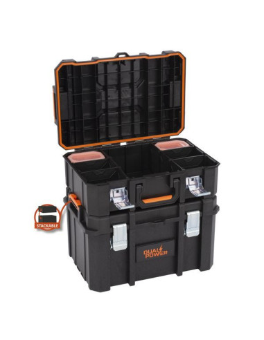 Værktøjskasse 55 liter med metal beslag