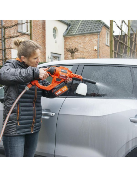 Højtryksrenser med batteri og lader 20 V