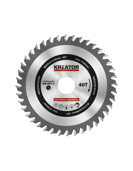 Rundsavsklinge 235 mm - 40 HM tænder