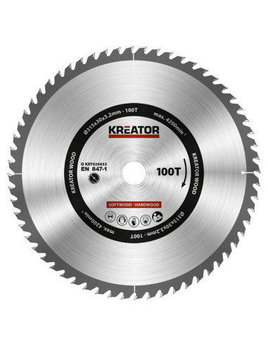 Rundsavsklinge 315 mm - 100 HM tænder