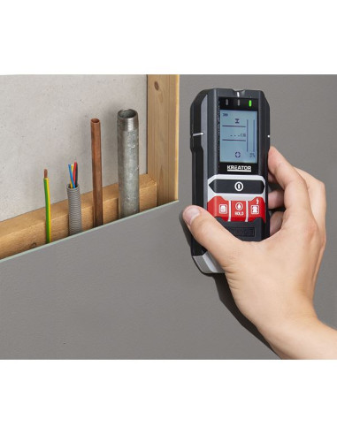 Vægdetektor og fugtigheds måler 4 i 1