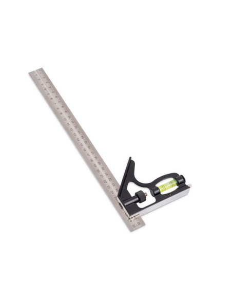 Vinkel 300 mm justerbar med libelle