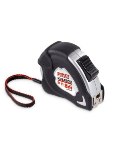 Båndmål 8 meter bredde 25 mm alu/soft