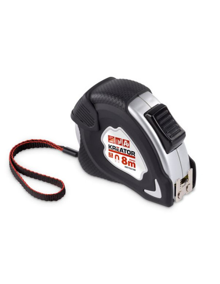 Båndmål 8 meter bredde 25 mm alu/soft