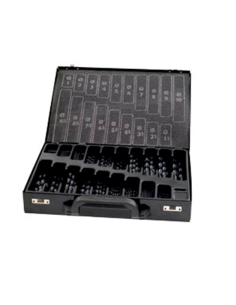 Borsæt 1-10 mm 170 stk i metalkasse