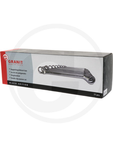 BLACK EDITION Dobbelt ringnøgle sæt, 6-32 mm