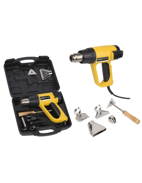 Varmepistol i kuffert med tilbehør 2000 W
