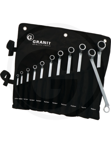 BLACK EDITION Dobbelt ringnøgle sæt, 6-32 mm