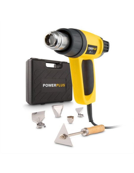 Varmepistol i kuffert med tilbehør 2000 W