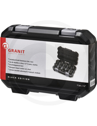 BLACK EDITION 1/2" 6-kant kraft toppe