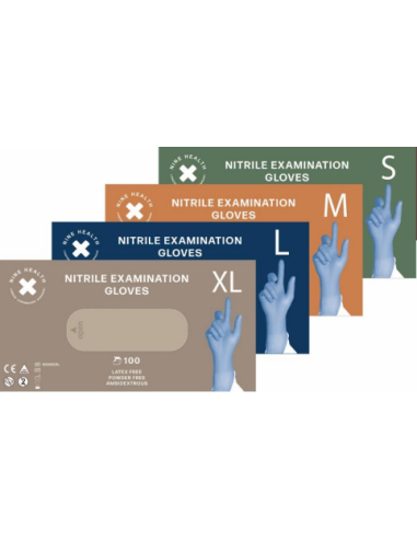 Engangshandsker blå - Nitril pudderfri