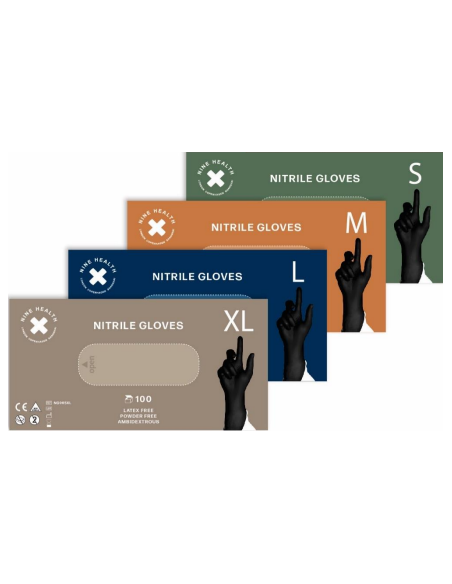 Engangshandsker sort - Nitril pudderfri